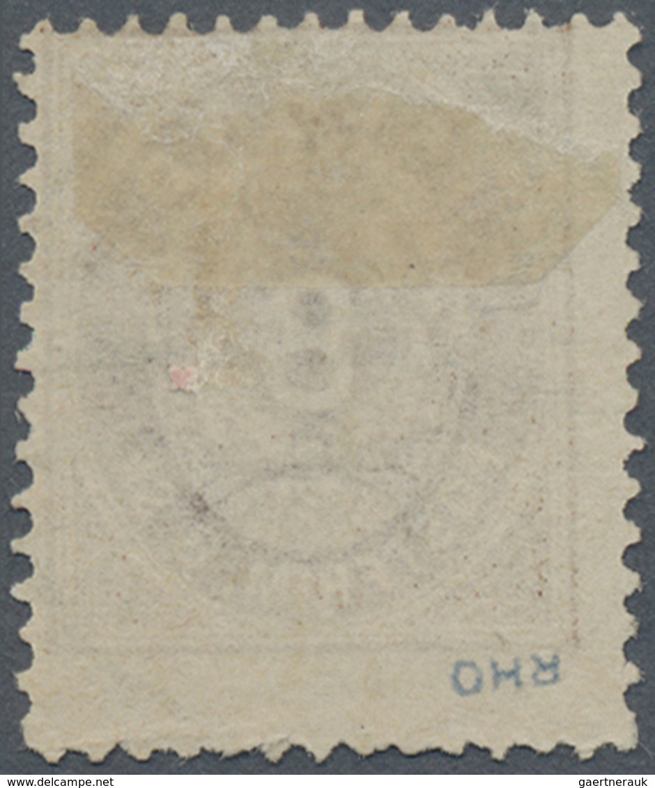 O Island: 1873, 8 Skilling Oval Cancelled With "REYKUAVIK 16 / 6 "datestamp. - Other & Unclassified