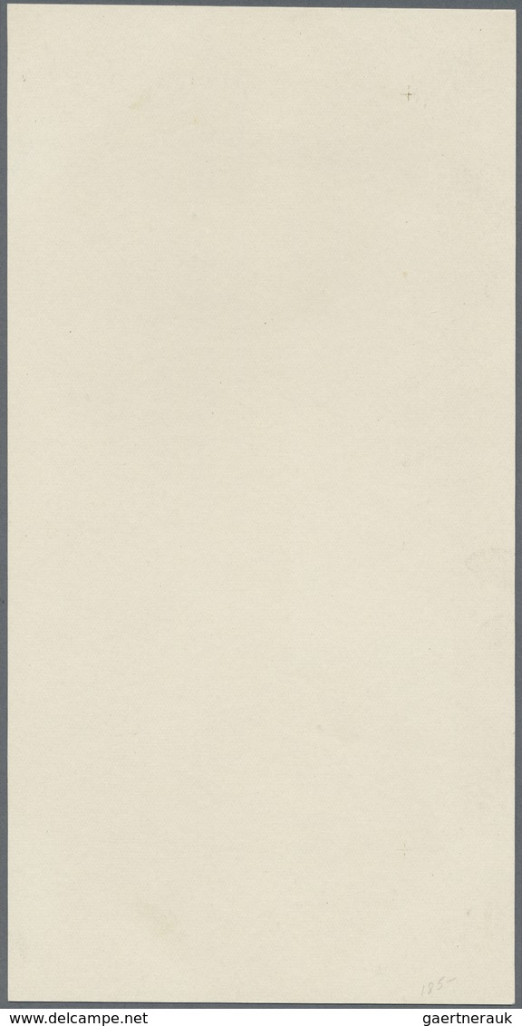 (*) Island: 1930, Cardboard Proof Of Tone Plate (background) In Grey Of 30 A. Green, The Unisssued 45 A. - Other & Unclassified