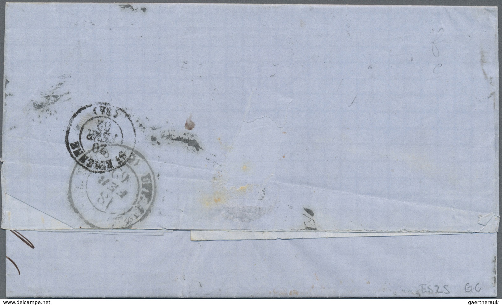 Br Italien - Altitalienische Staaten: Sardinien: 1861/1862: Three Letters Franked With The Fourth Emiss - Sardaigne