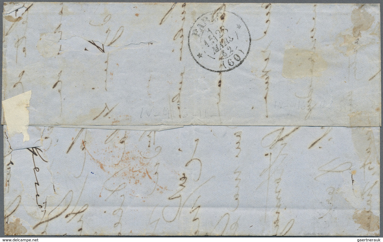 Br Italien - Altitalienische Staaten: Sardinien: 1861/1862: Three Letters Franked With The Fourth Emiss - Sardaigne