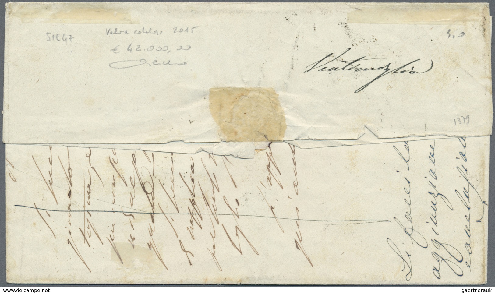 Br Italien - Altitalienische Staaten: Sizilien: 1859: 5 Gr Brownish Red (first Plate, Naples Paper) And - Sicile