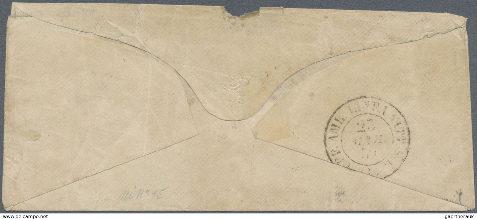 Br Italien - Altitalienische Staaten: Toscana: 1859 Cover From Florence To Epsom, England Franked By 18 - Toscane