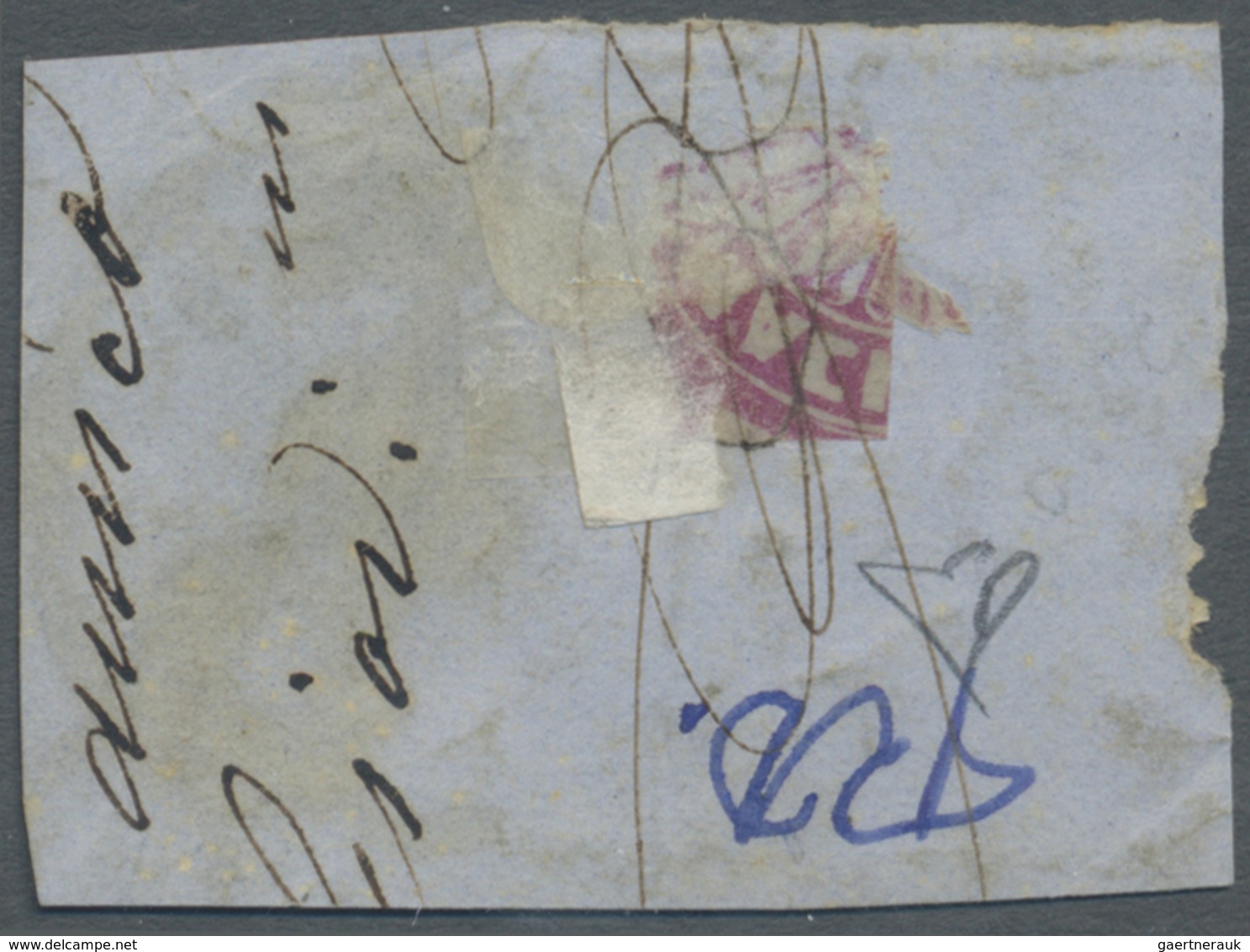 Brfst Italien: 1861, 10c. Bistre, Bright Colour, Normal Perforation, On Piece Oblit. "NAPOLI", Signed E.Di - Marcophilie