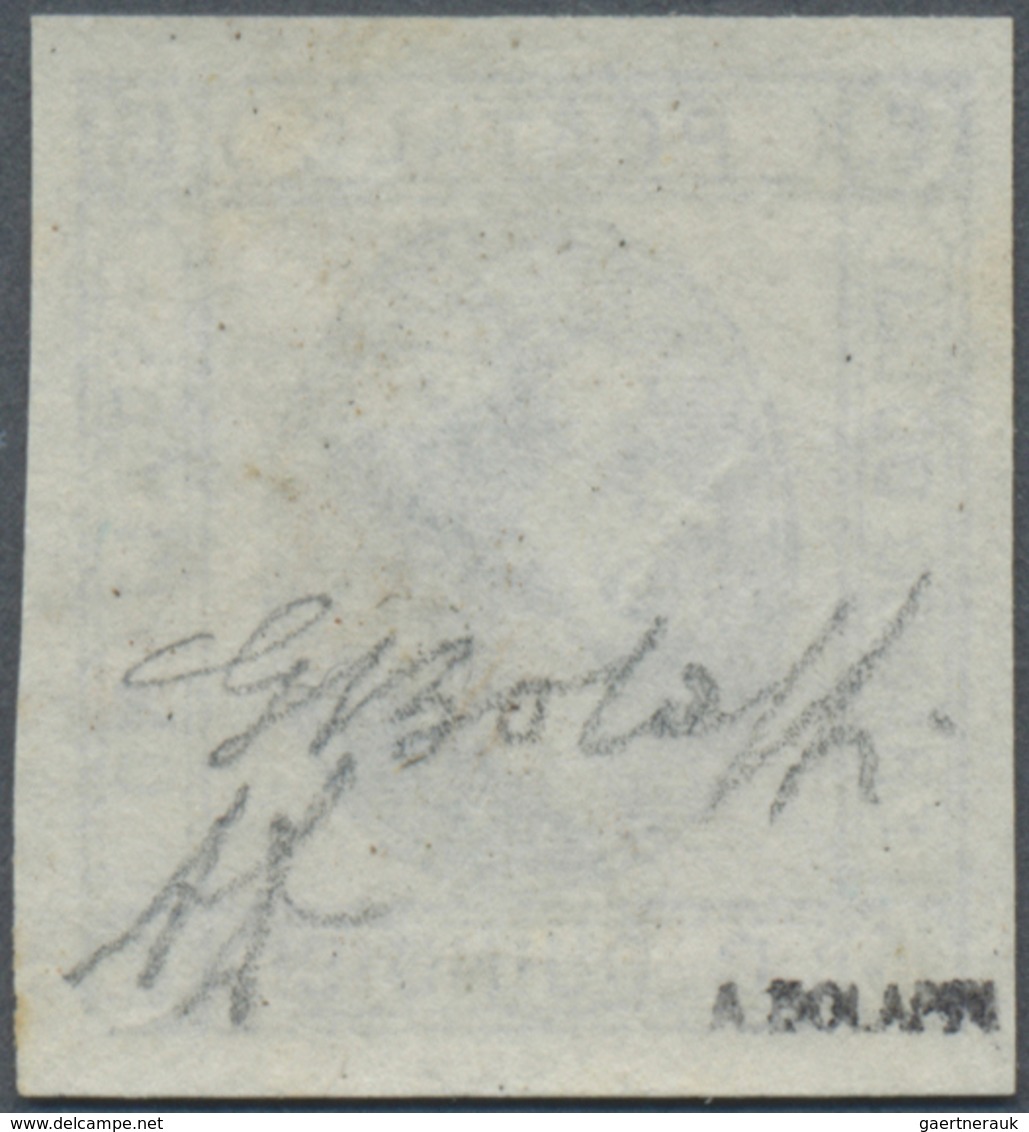 ** Italien: 1863, 15c. Blue, Type I, Fresh Colour, Full To Wide Margins, Unmounted Mint, Signed A.Diena - Marcophilie