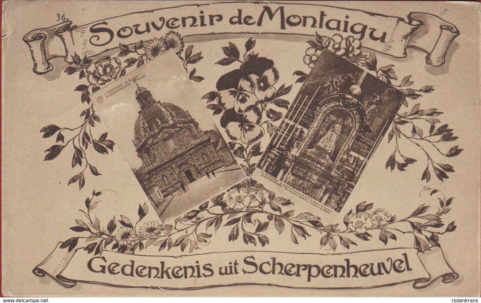 Scherpenheuvel Gedenkenis Uit Souvenir De Montaigue - Scherpenheuvel-Zichem