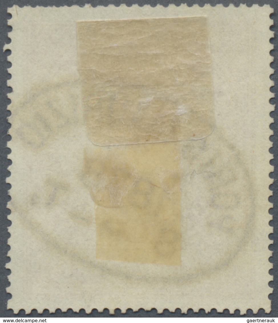 O Italien - Verrechnungsmarken: 1874, König Viktor Emanuel II. 10 C. Braungelb Mit Klaren Ovalstempel - Revenue Stamps