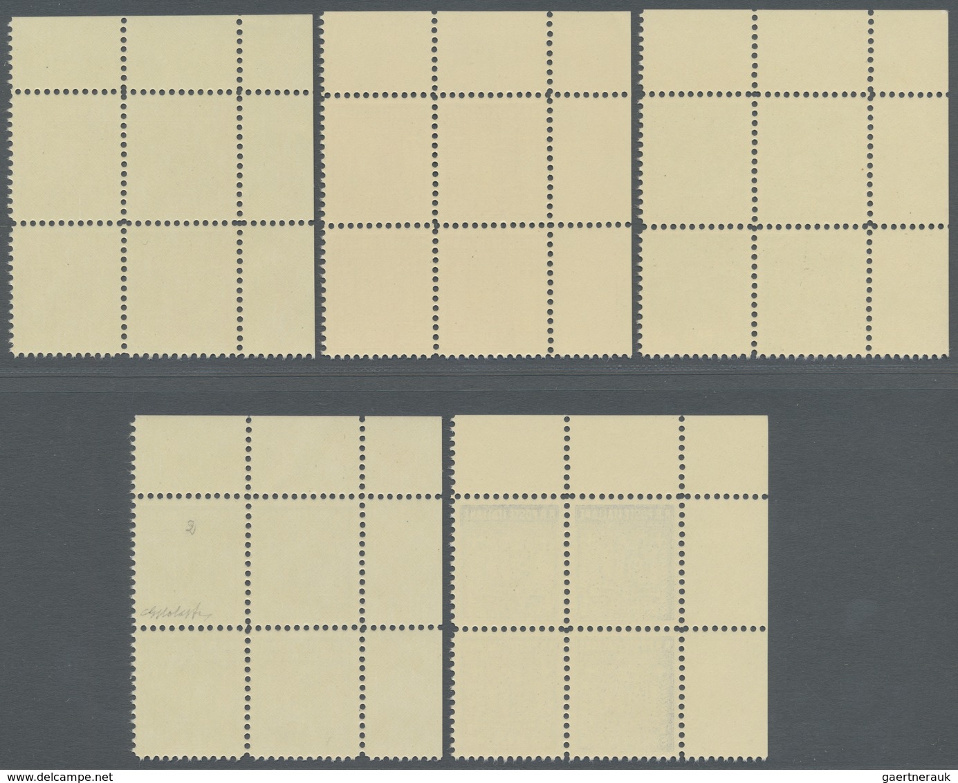 ** Italien - Alliierte Militärregierung - Campione: 1944, Complete Set Corner Margin Block Of Four Mint - Non Classés