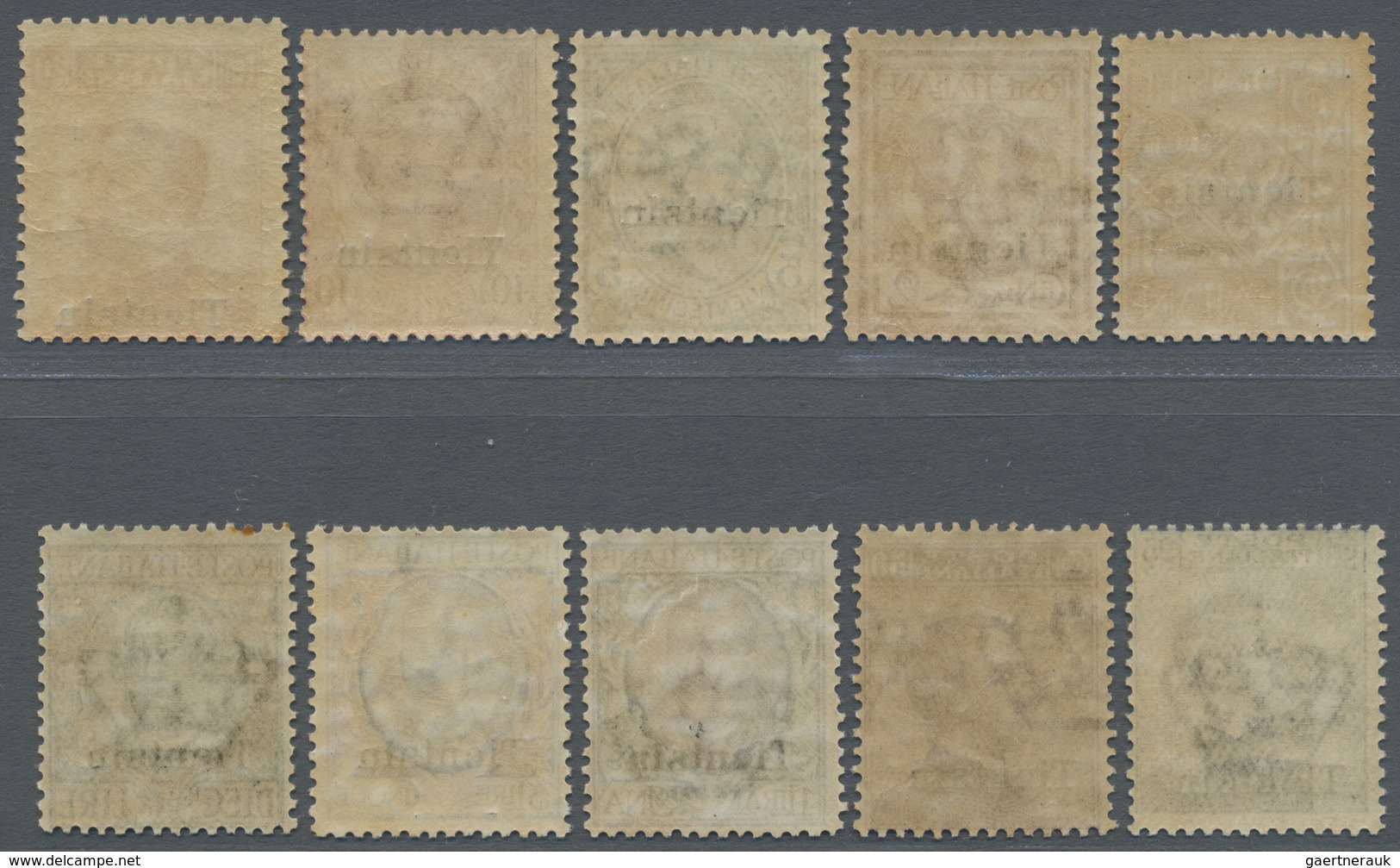 ** Italienische Post In China: 1917/1918, TIENTSIN, 1c. To 10l., Complete Set Of Ten Values (10l. Toned - Tientsin