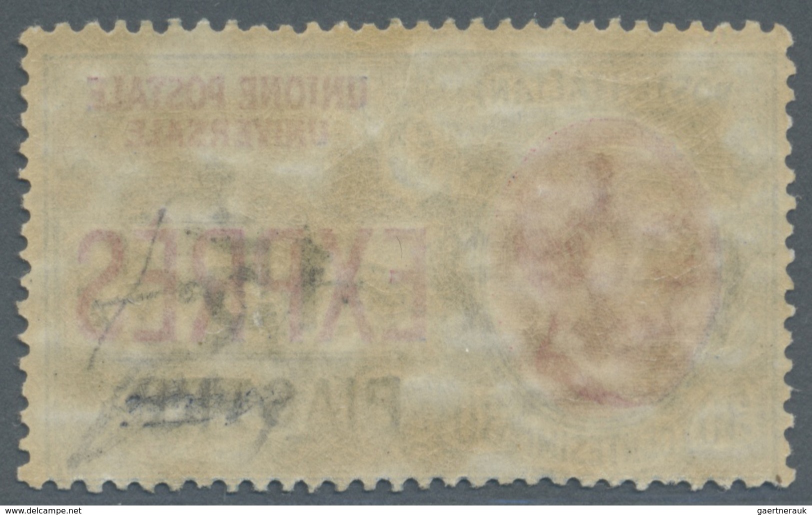 ** Italienische Post In Der Levante: 1922, Eilmarke 30 C. Hellblau/rot Mit Lokalaufdruck Von Konstantin - Emissions Générales