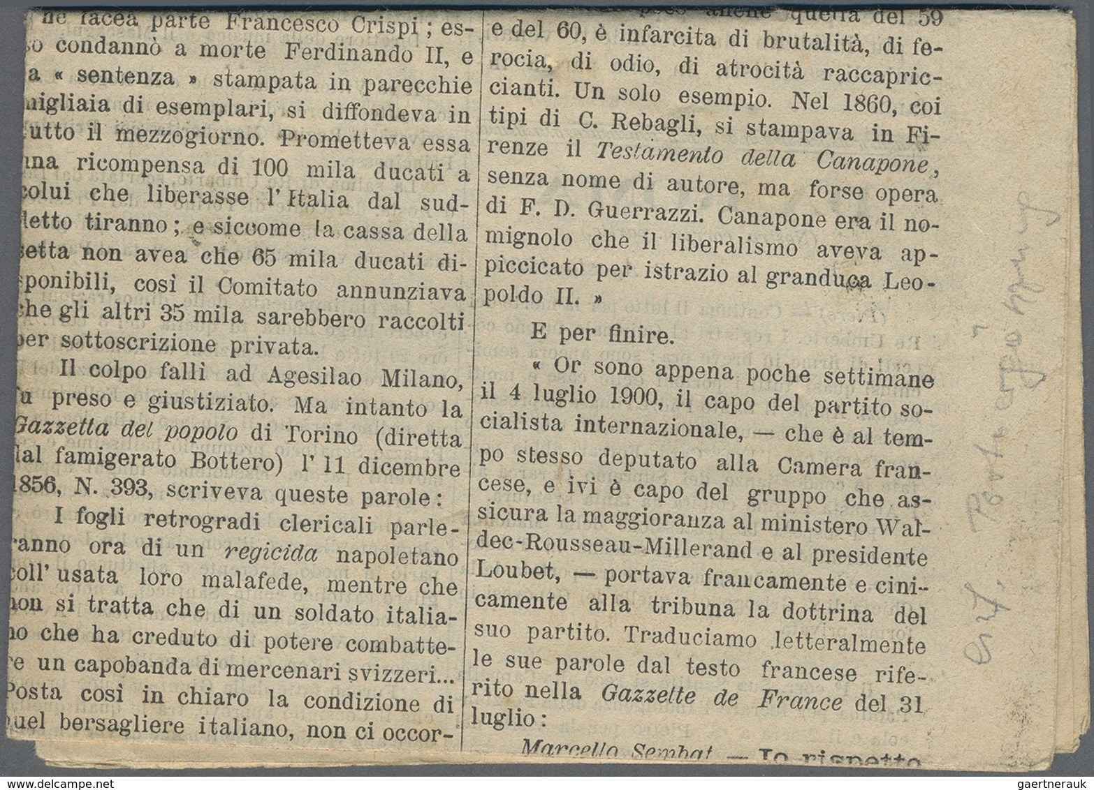 Br Italien - Besonderheiten: 1900, Flate-rate Franked Newspaper "IL VESSILLO DI SAN MARCO" From Venezia - Non Classés