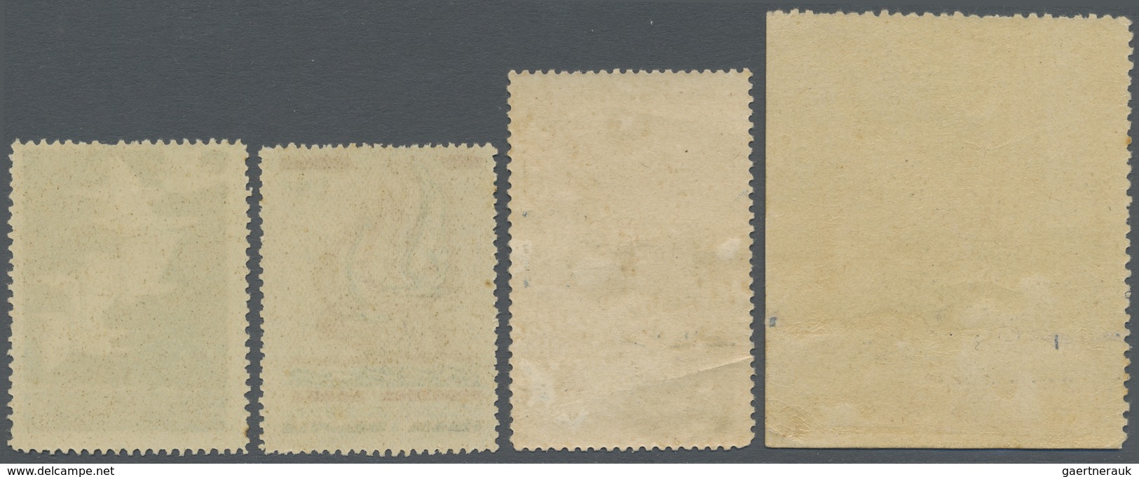 */(*) Italien - Besonderheiten: 1917-30 Ca.: Four Different Airmail Vignettes Including A 1917 Vignette Fo - Non Classés