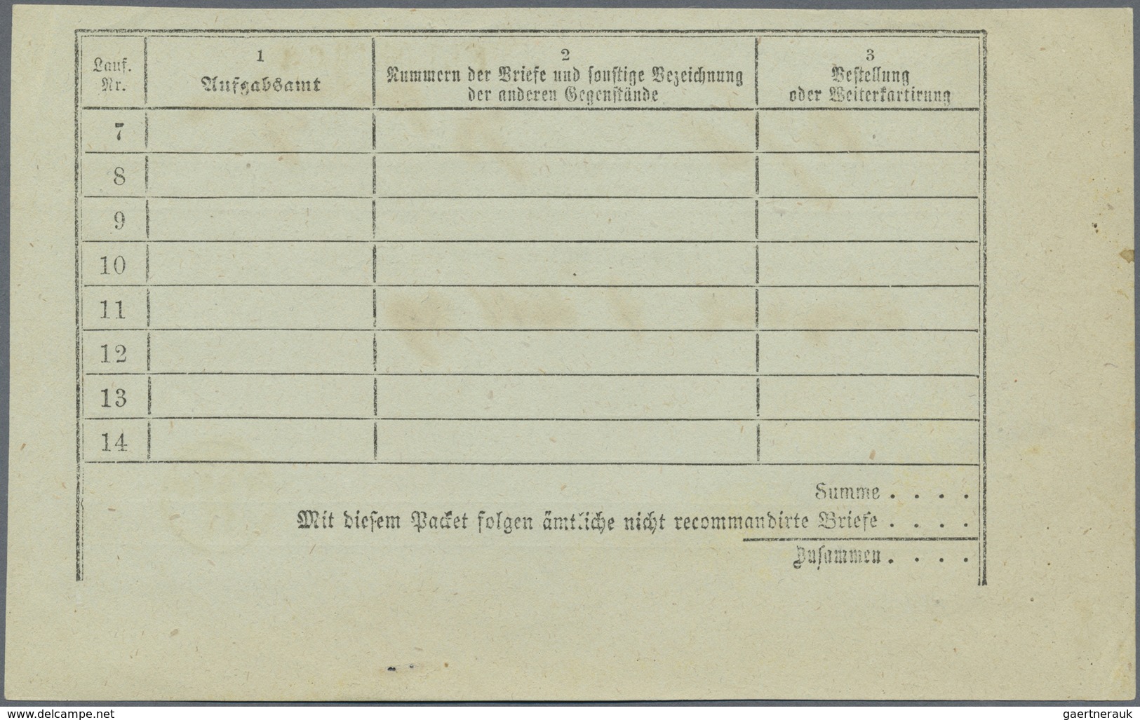 Br Liechtenstein - Stempel: VADUZ / 13 10 73, Klarer Fingerhutstempel Auf "Verzeichnis Der Recommandirt - Machines à Affranchir (EMA)