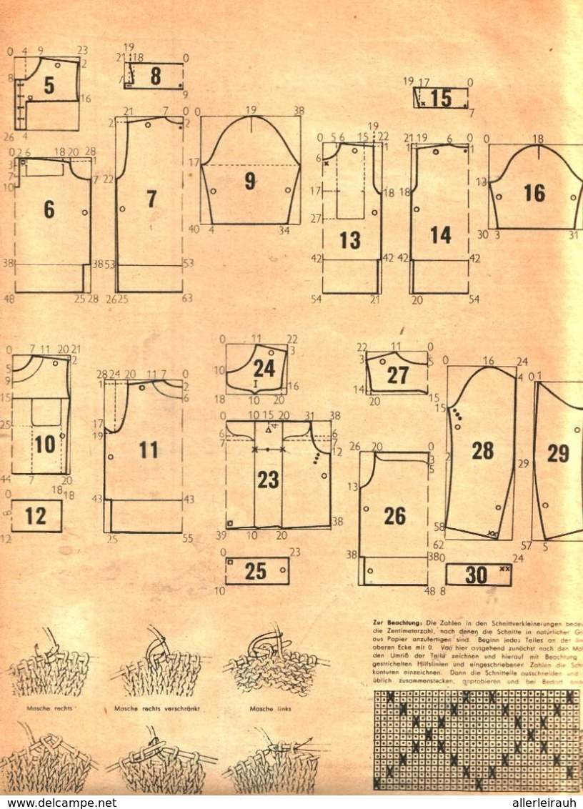 Alte Anzuege Werden Wieder Tragbar / Artikel Und Schnittmuster,entnommen Aus Zeitschrift /1944 - Colis