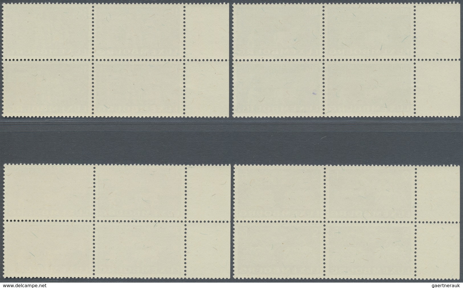 ** Luxemburg: 1951, Europa-Union Komplett Postfrisch In 4er-Blöcken Vom Linken Bogenrand, Mi 880.- + - Autres & Non Classés