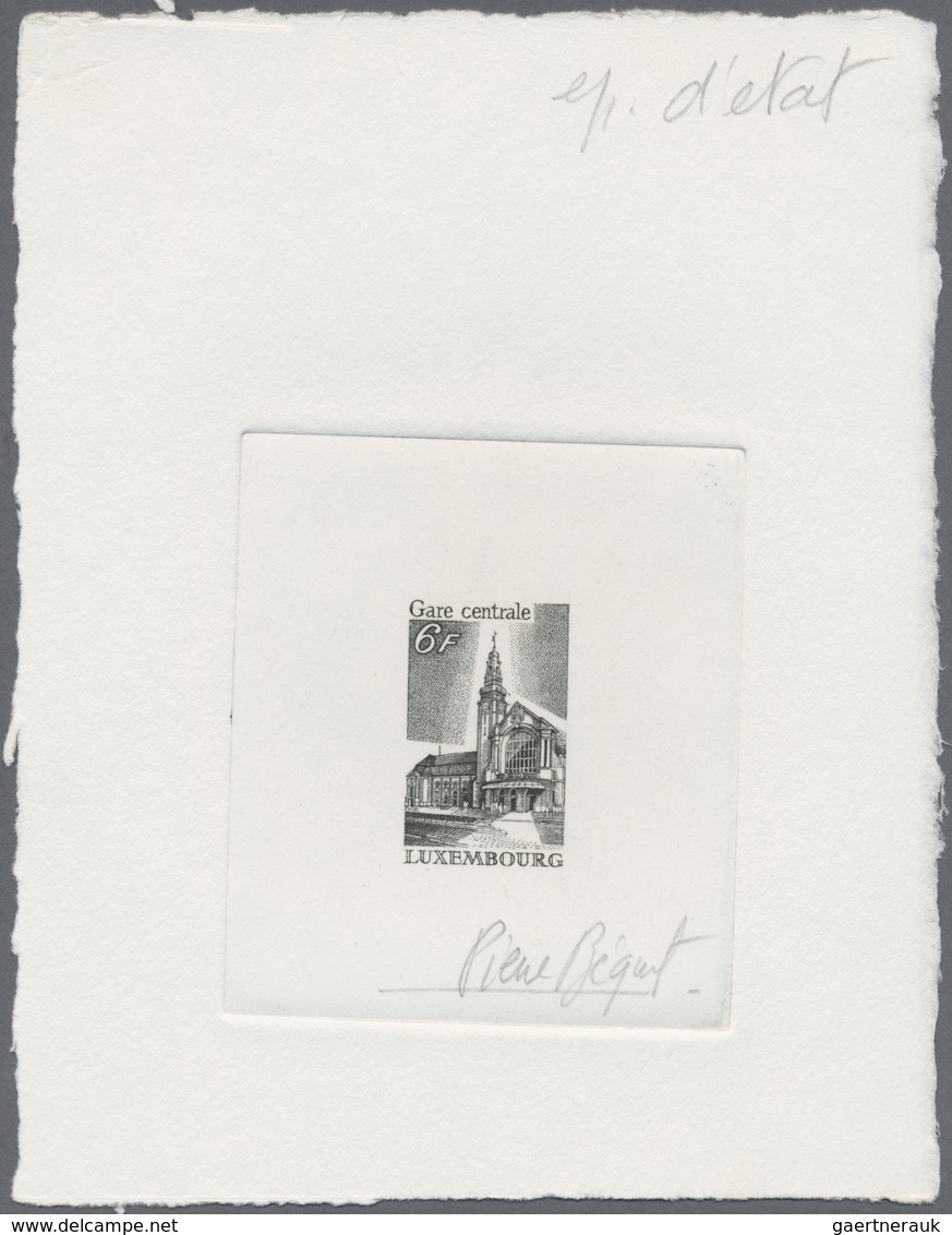 (*) Luxemburg: 1979, Épreuve D'artiste For The 6 Fr. Value Of The Set Mi.No. 985/986. Signed By The Stam - Autres & Non Classés