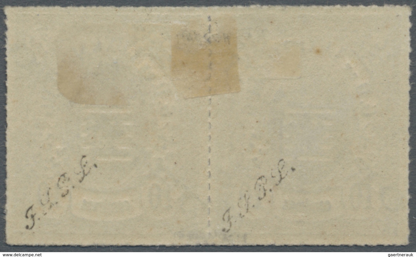* Luxemburg - Dienstmarken: 1875, 10 Cent. Dienstmarke Mit Aufdruck "OFFICIEL" Im "Téte Béche"-Paar Mi - Officials