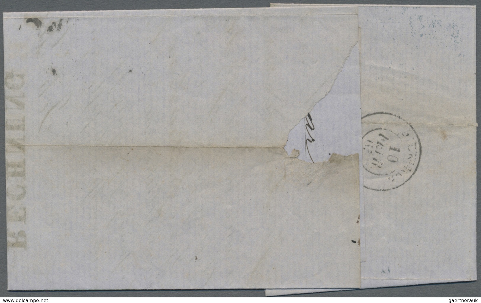 Br Luxemburg - Besonderheiten: 1865/71, Incoming Mail: Drei Kabinett-Briefe Aus Gleicher Korrespondenz - Autres & Non Classés