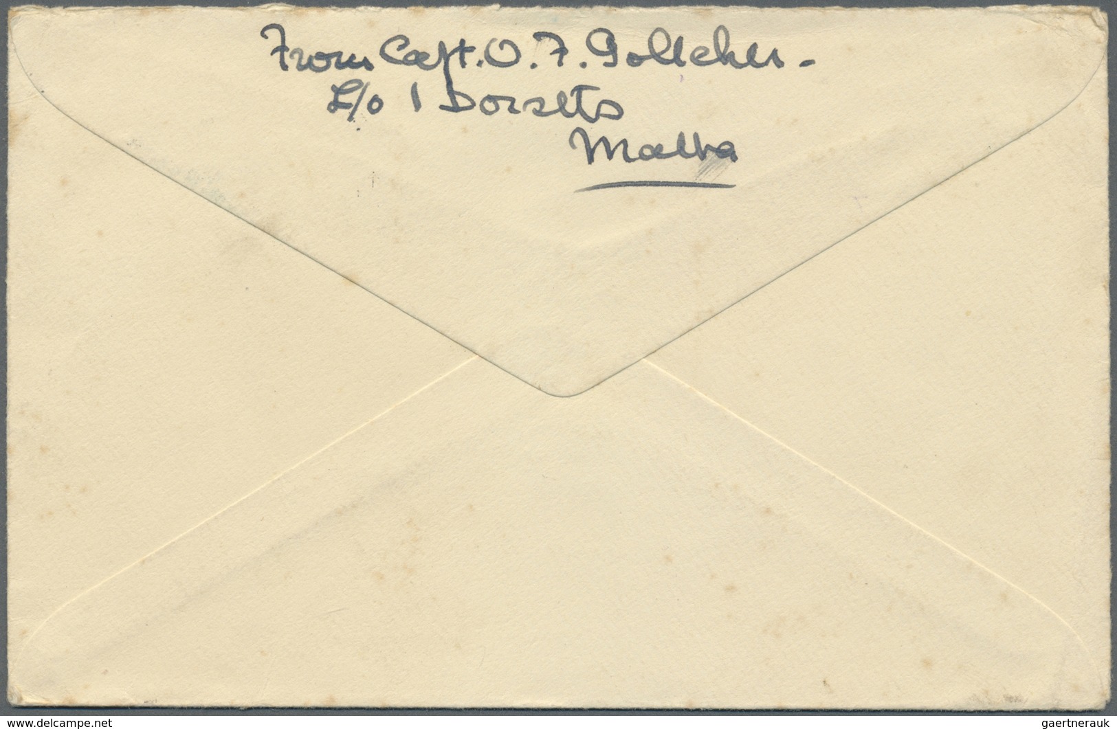 Br Malta: 1941. Air Mail Envelope Addressed To 'Sir Harry Luke, Government House, Fiji' Bearing Malta S - Malta