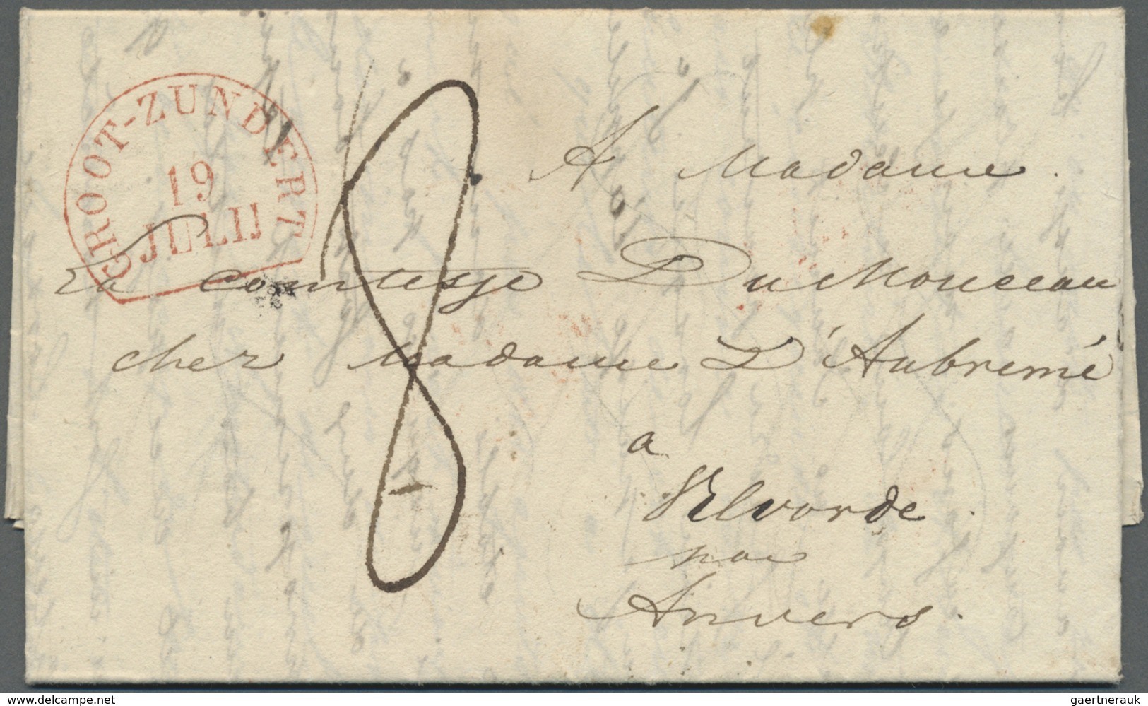 Br Niederlande - Vorphilatelie: 1835, Folded Letter Sent From GELDROP Via GROOT-ZUNDERT (v.d. Linden 16 - ...-1852 Voorlopers