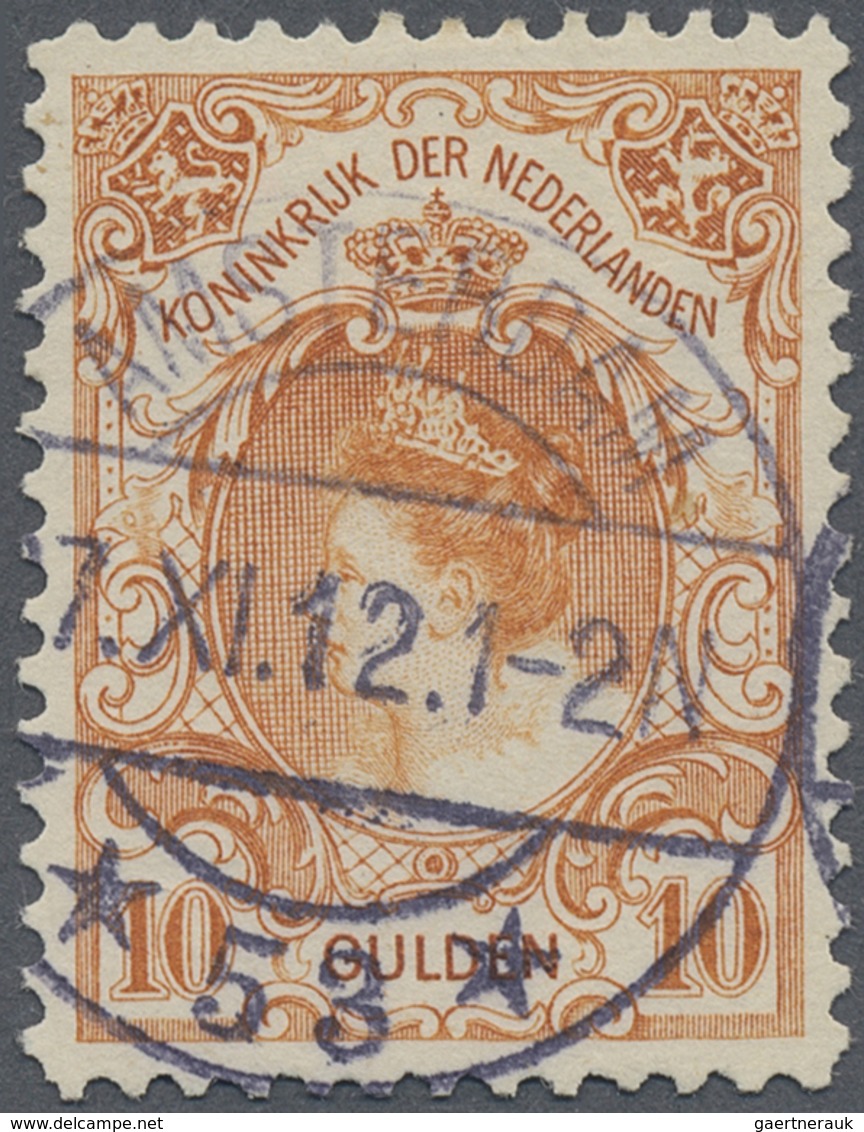 O Niederlande: 1898, 10 Gulden Dunkelorange, Leuchtend Farbintensives Exemplar In Hervorragender Zähnu - Sonstige & Ohne Zuordnung