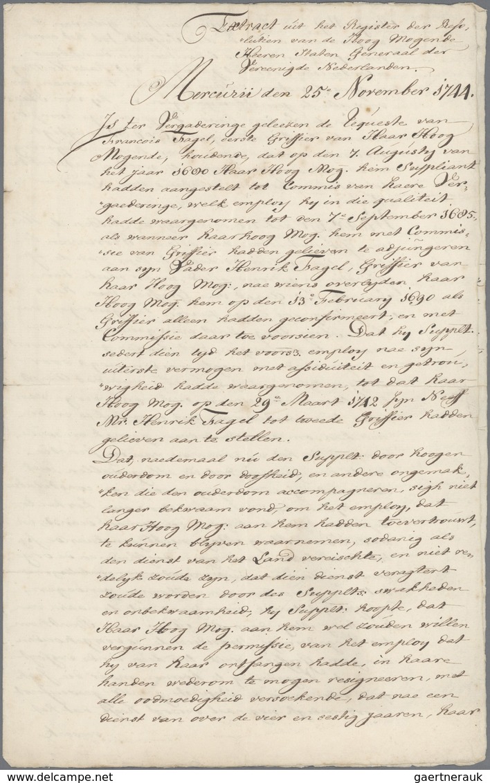 Br Niederlande - Besonderheiten: 1861, Zwei Briefinhalte, Zusammen Acht Seiten, überschrieben "Lettre S - Autres & Non Classés