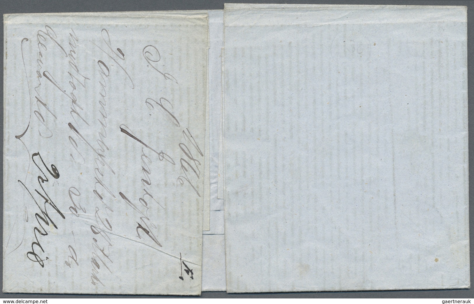 Br Norwegen: 1866, Folded Letter Franked With 4 Skilling Coat Of Arms Nicely Cancelled HAMMERFEST Sent - Neufs