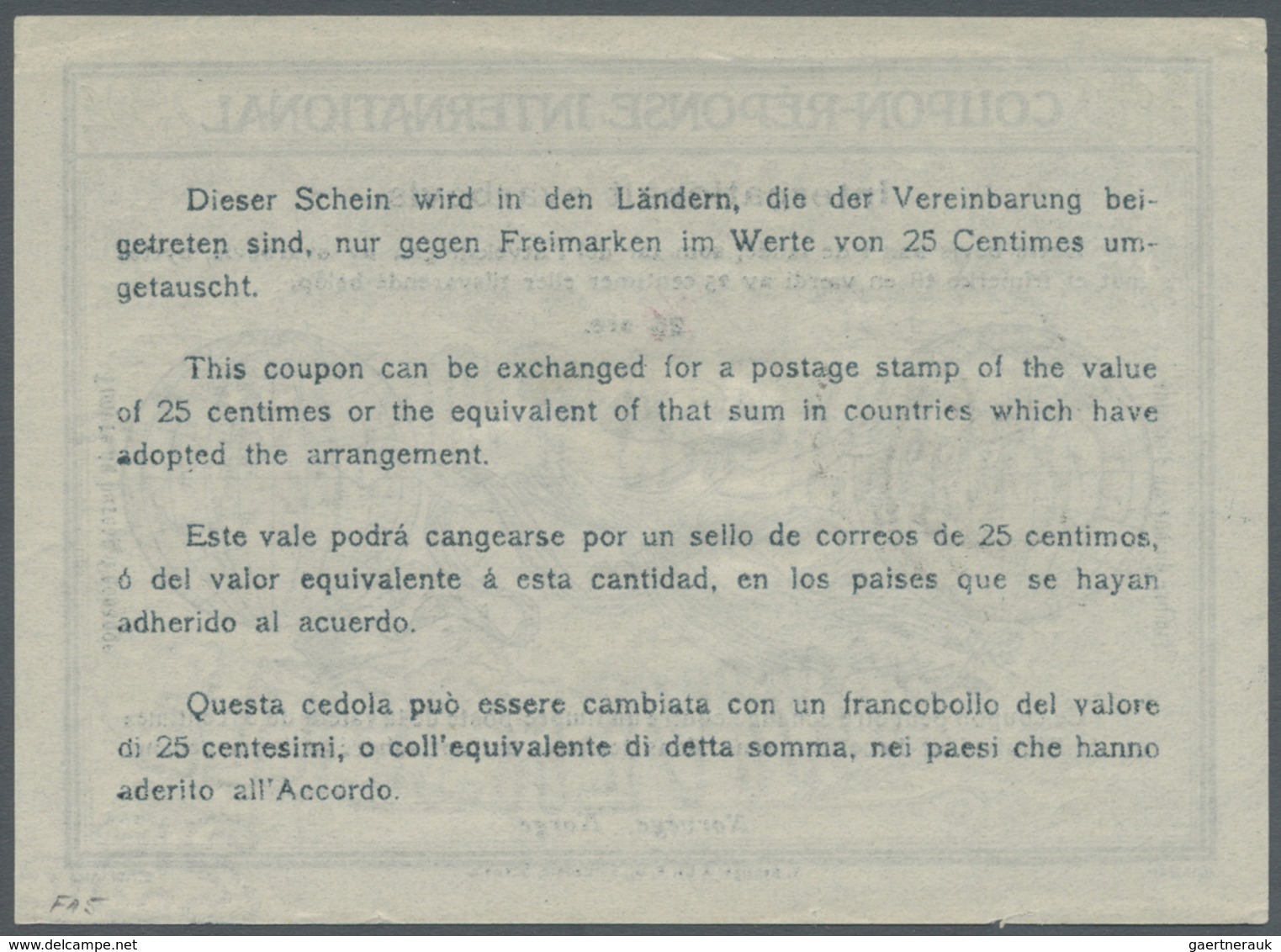 GA Norwegen - Ganzsachen: 1932, 25 ö. IAS With "40" Manuscript In Red And Cds. "BERGEN 14.XI.32", Light - Postwaardestukken