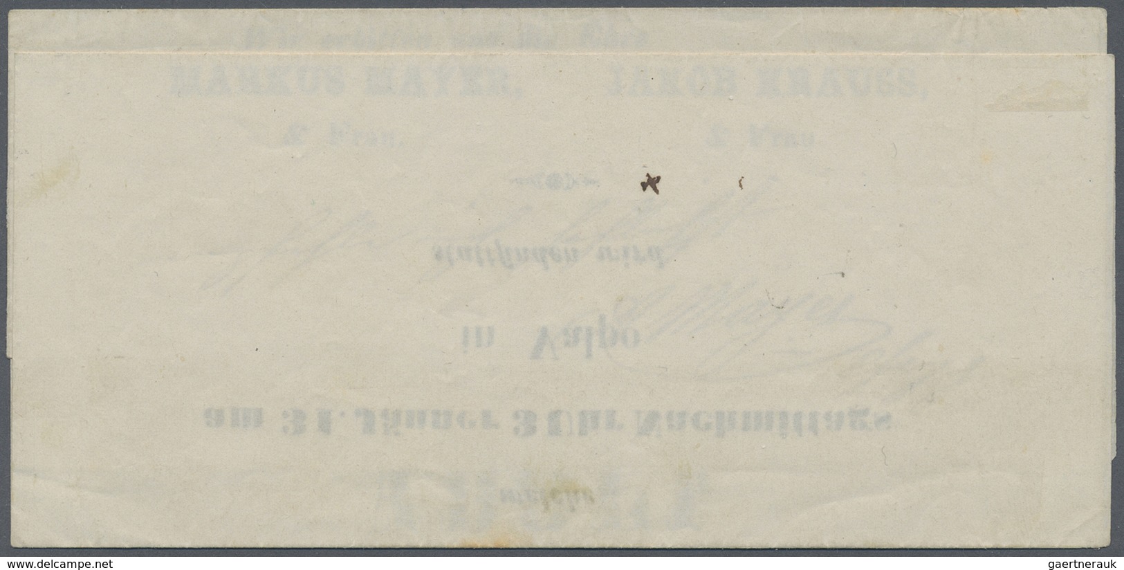 Br Österreich: 1855, 1 Kr Ockergelb Einzelfrankatur Auf Drucksache (gedruckte Hochzeitsanzeige) Von Ess - Neufs