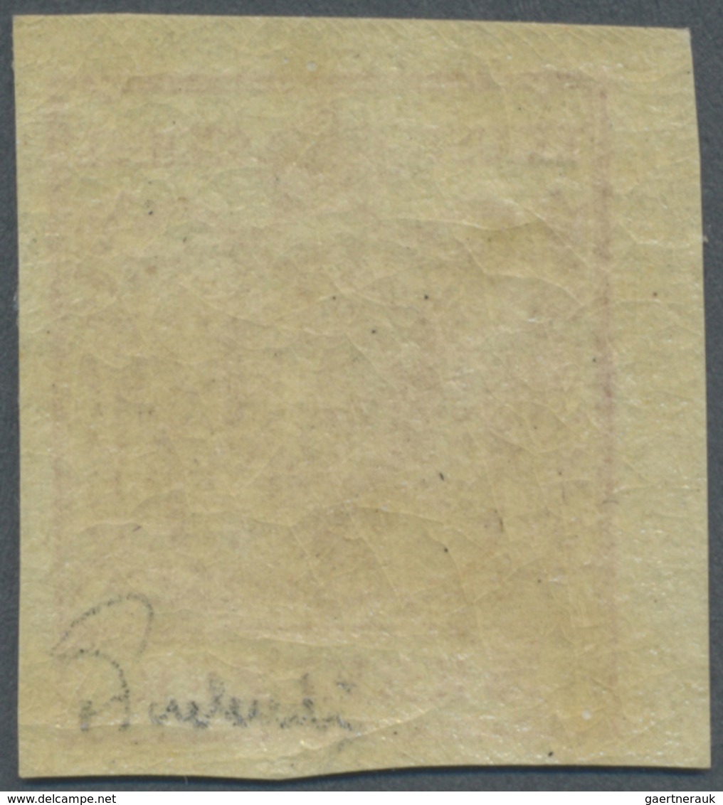** Österreich: 1850/54: 3 Kreuzer Rosarot, Handpapier Type I B, Ungebraucht. Laut Dr. Ferchenbauer: "Di - Neufs