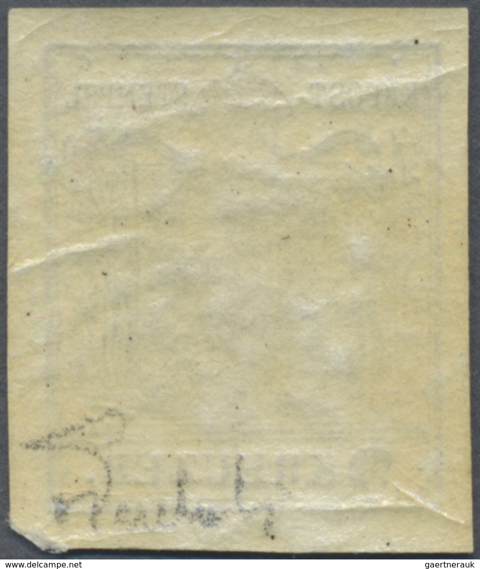 ** Österreich: 1850, 9 Kr. Hellgraublau, Handpapier Type I, Postfrisch, Laut Fotoattest Dr. Ferchenbaue - Neufs