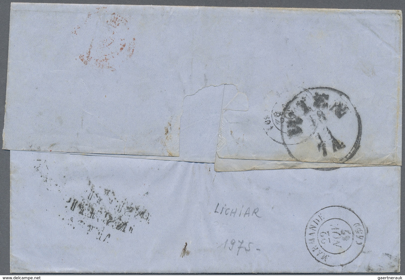 Br Österreich: 1862. 5 Kr Rot Und 2x 10 Kr Braun (Marken Min. Mgl.) Auf Etwas Fleckigem Falt-Brief  Aus - Neufs