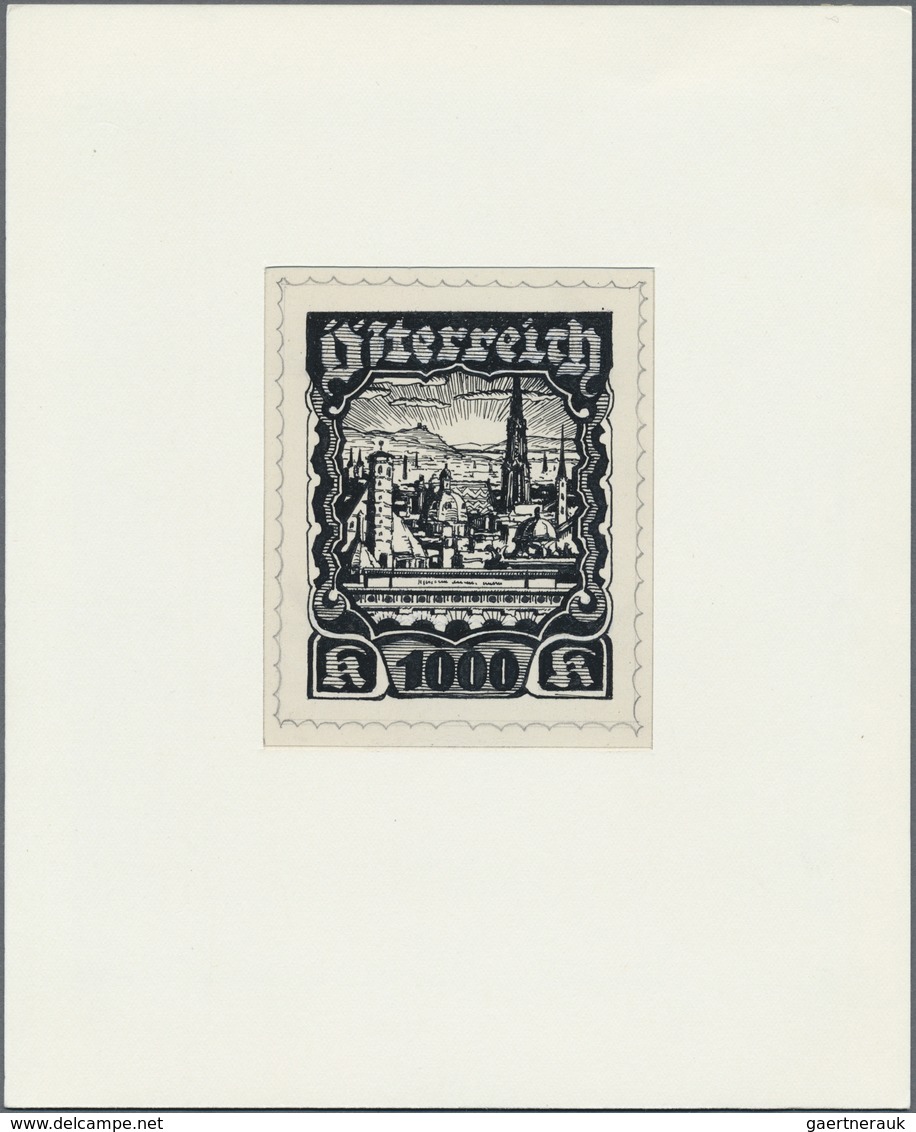 (*) Österreich: 1919, Landschaften, Serie Von 4 Versch. S/w-Fotoessays In Zwei Motiven Bzw. Wertstufen Z - Neufs