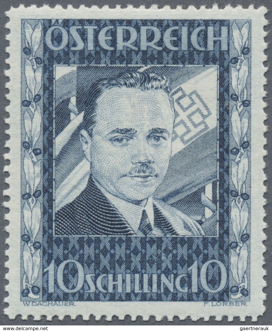 ** Österreich: 1936, 10 Schilling Dollfuß, Einwandfrei Gezähnter Und Postfrischer Luxus-Wert, Mi. 1.400 - Neufs