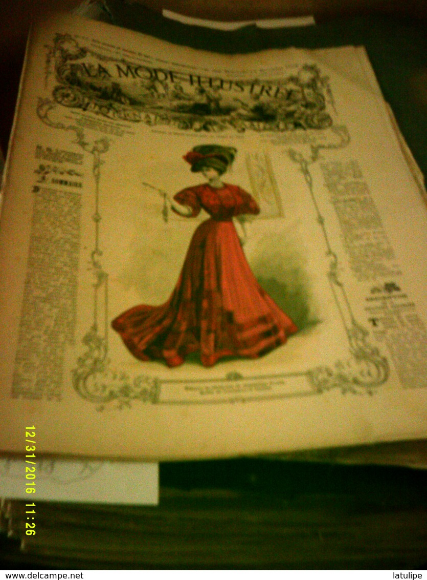 Journal De Famille La Mode Illustrée No 50 ( Avec Patrons ) De 47em Année Le 16 Decembre 1906  8 Pages - Mode