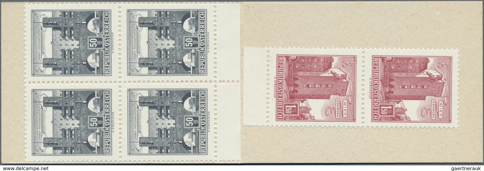 ** Österreich: 1962, Zwei Ungebrauchte Markenheftchen, MiNr 4 Mit Deckel C II,, Michel Nr 5 Mit Deckel - Neufs
