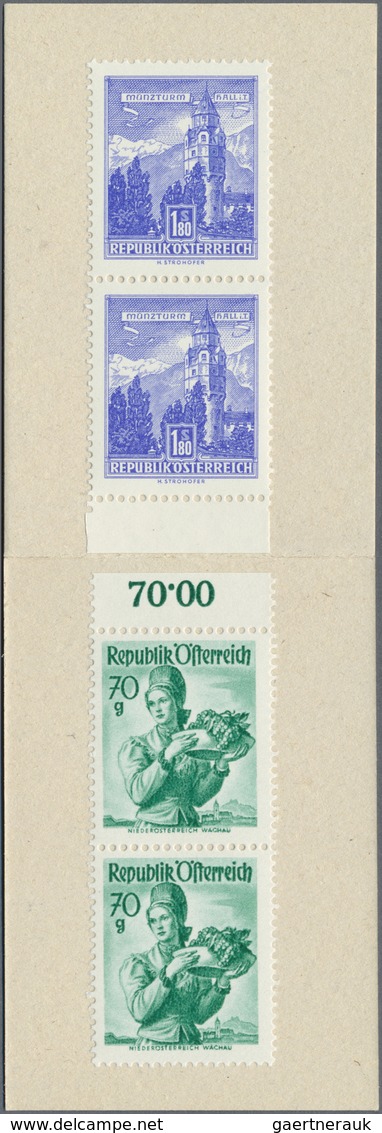 ** Österreich: 1962, Zwei Ungebrauchte Markenheftchen, MiNr 4 Mit Deckel C II,, Michel Nr 5 Mit Deckel - Neufs