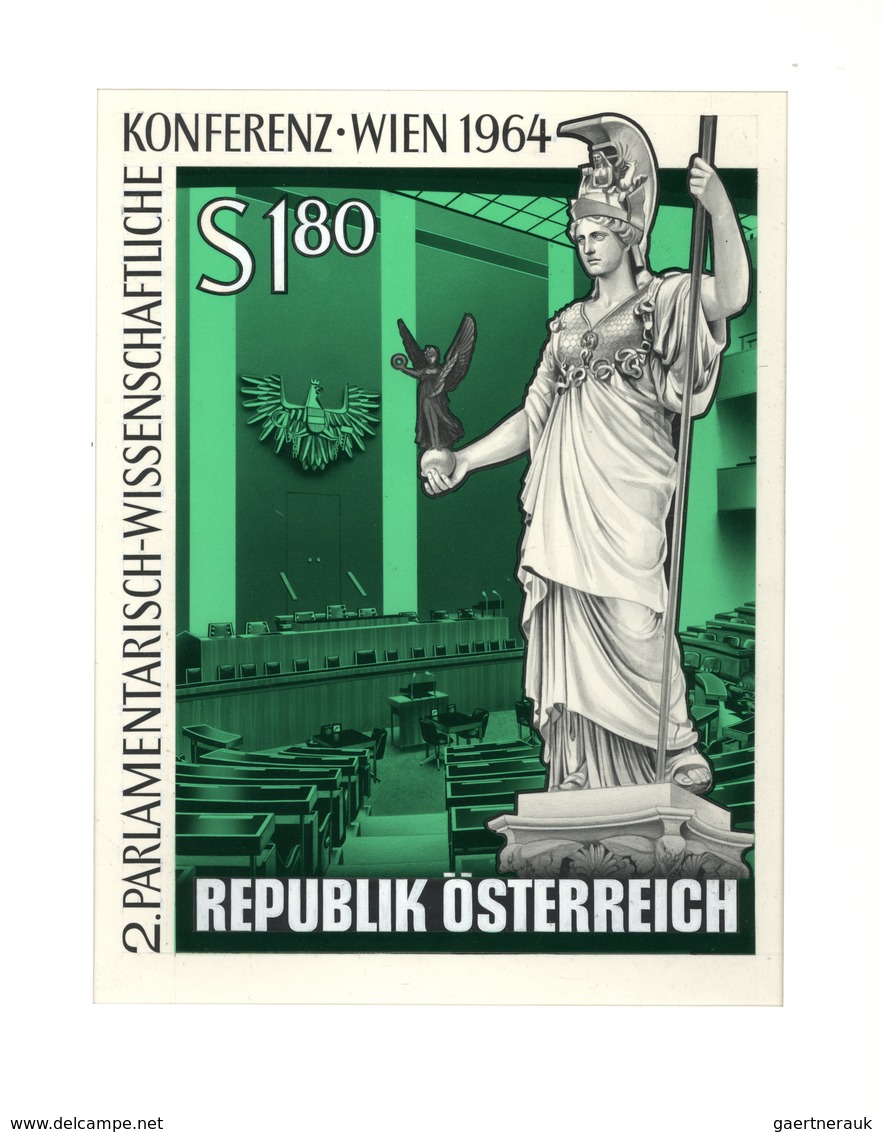 Österreich: 1964. Original Künstlergemälde Von Prof. Otto Stefferl Für Die Ausgabe "Parlamentarisch- - Neufs