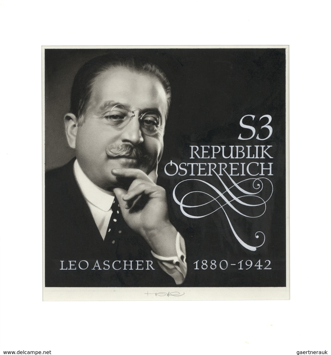 Österreich: 1980. Original Künstlergemälde Von Prof. Otto Stefferl Für Die Ausgabe "100. Geburtstag - Neufs