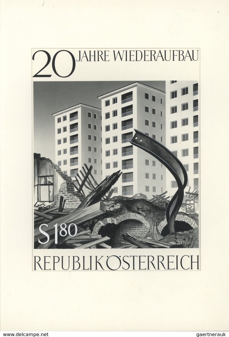 Österreich: 1965. Original Künstlergemälde Von Prof. Otto Stefferl Für Die Ausgabe "20 Jahre Wiedera - Neufs