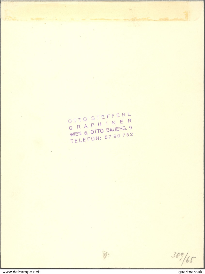 Österreich: 1965. Original Künstlergemälde Von Prof. Otto Stefferl Für Die Ausgabe "150 Jahre Techni - Neufs