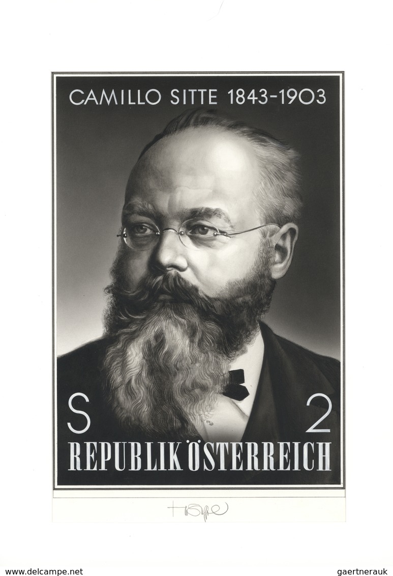 Österreich: 1968. Original Künstlergemälde Von Prof. Otto Stefferl Für Die Ausgabe "125. Geburtstag - Neufs