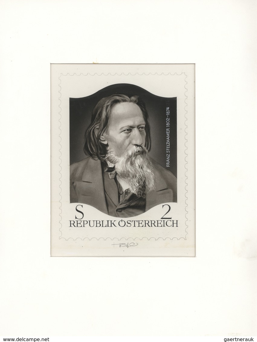 Österreich: 1974. Original Künstlergemälde Von Prof. Otto Stefferl Für Die Ausgabe "100. Todestag Vo - Neufs