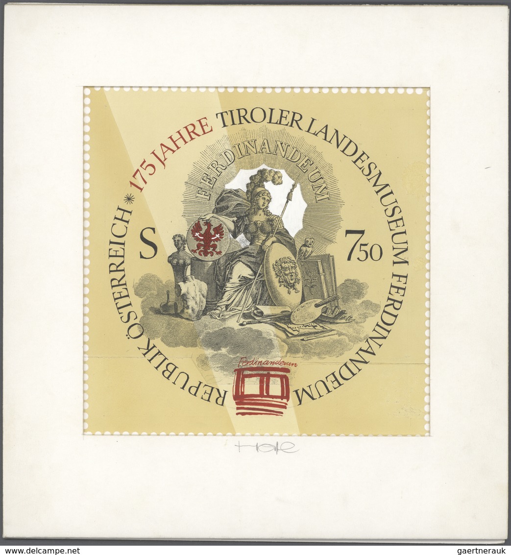 Österreich: 1998. Original Künstlergemälde Von Prof. Otto Stefferl Für Die Ausgabe "175 Jahre Tirole - Neufs