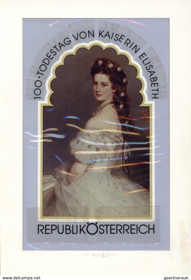 Österreich: 1998. Original Foto-Collage Von Prof. Otto Stefferl Für Die Ausgabe "100. Todestag Von K - Neufs