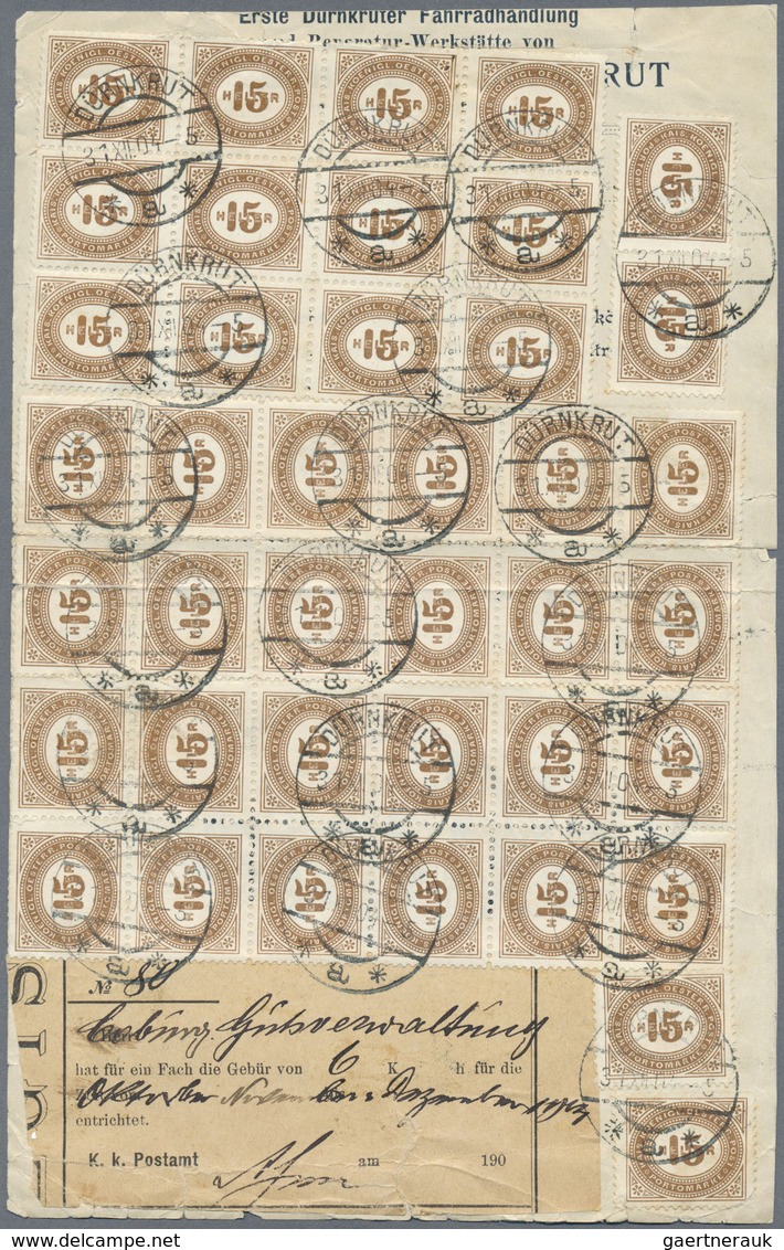 Br Österreich - Portomarken: 1903, POSTFACHGEBÜHR Von 6 Kronen Für 3 Monate Vorschriftmäßig Mit Portoma - Postage Due