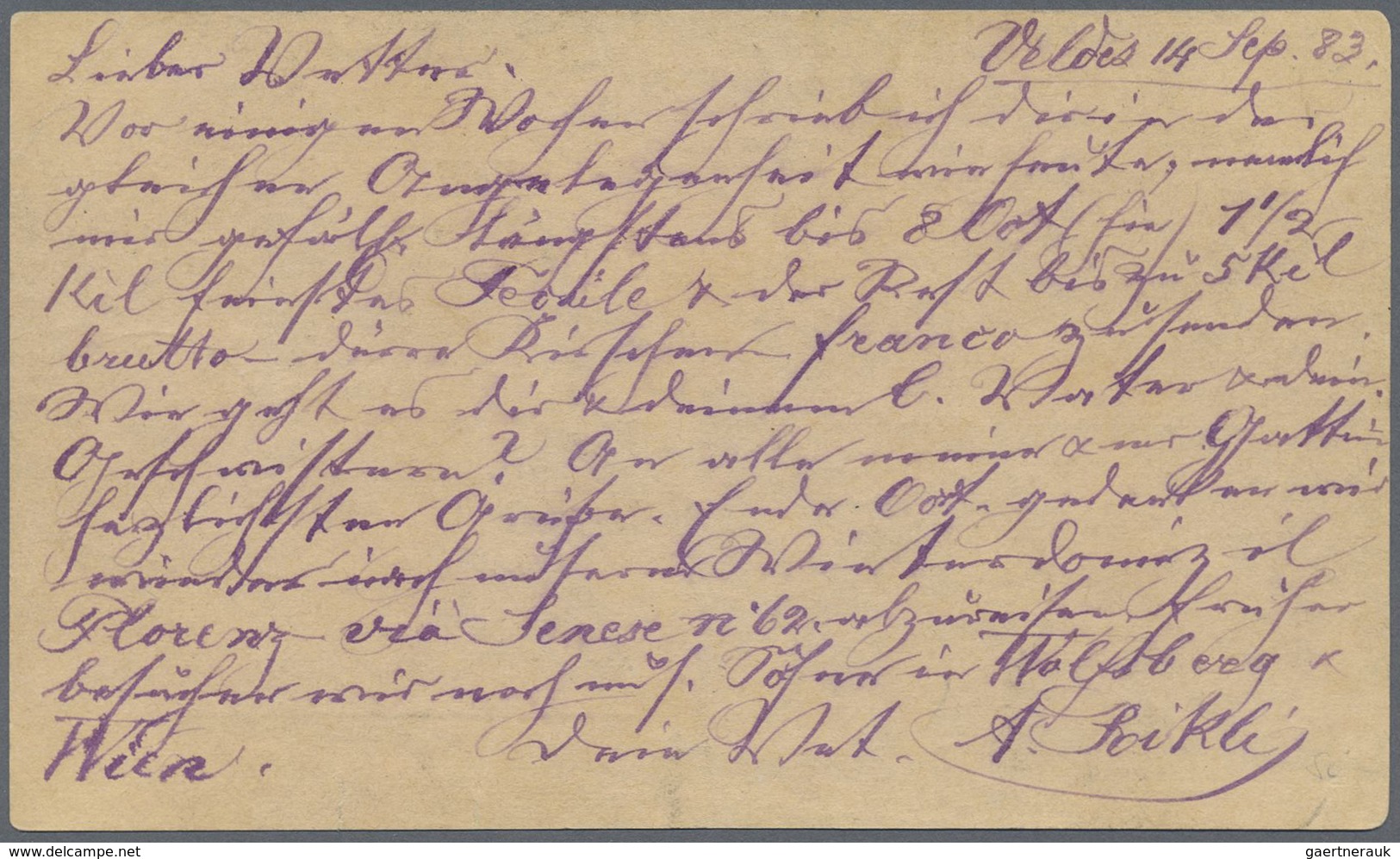 GA Österreich - Ganzsachen: 1877/1883, Fünf Correspondenzkarten 2 Kr. Braun (4 X Deutsch, 1 X Slowen.) - Autres & Non Classés
