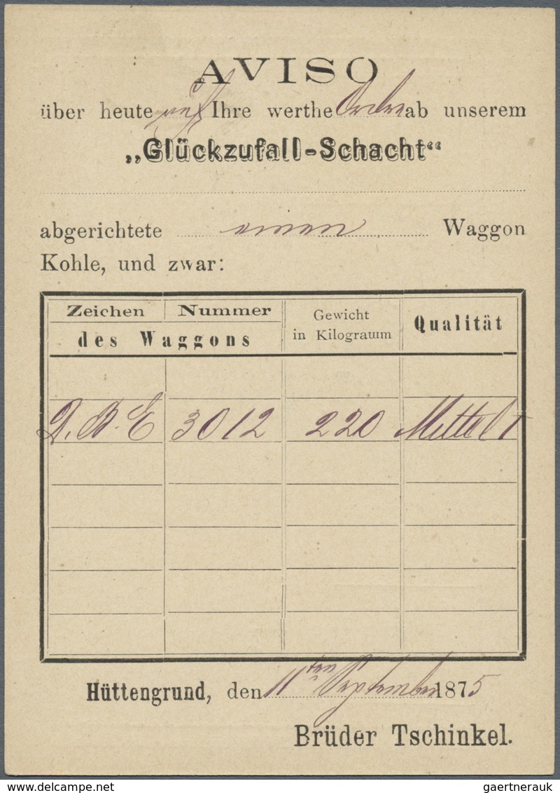 GA Österreich - Privatganzsachen: 1875, 2 Kreuzer Correspondenz-Karte Mit Privatem Zudruck "Glückzufall - Andere & Zonder Classificatie