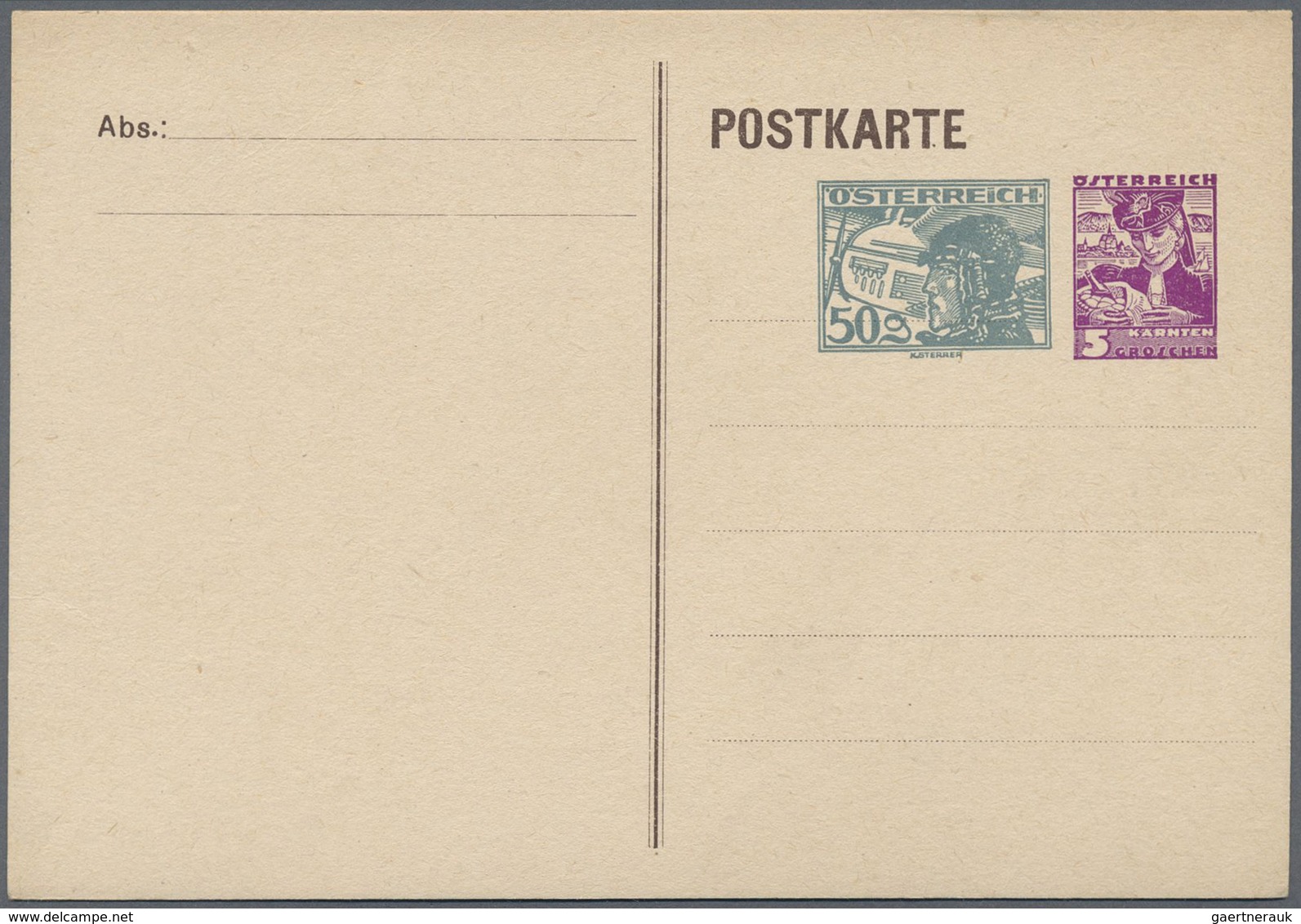 GA Österreich - Privatganzsachen: 1935 (ca.), Drei Postkarten Mit Jeweils Zwei Wertstempeln '50 Gr. Flu - Autres & Non Classés