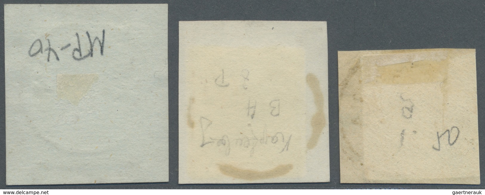 Brfst Österreich - Stempel: 1850, "HANUSFALVA", "HEILIGENKREUZ" Und "KARPFEN" Je K1 Auf Briefstücken (Müll - Machines à Affranchir (EMA)