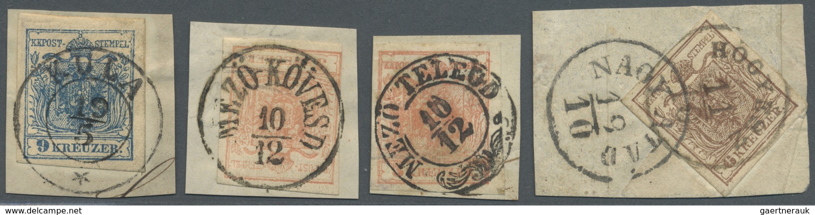 Brfst Österreich - Stempel: 1850, "KULA" K2, "MEZÖ-KÖVESD" K1, "MEZÖ TELEGD" K2 Und "NAGY ATAD"/"HOGYESZ" - Franking Machines (EMA)